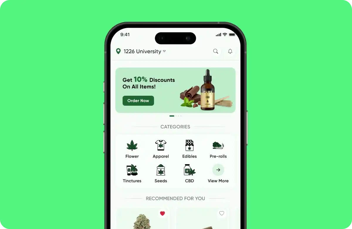 On-demand Cannabis Delivery App Development